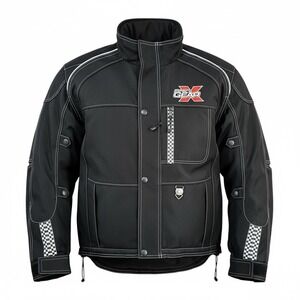 SnoGear Insulated Winter Jacket Mens Black Snowmobile Racing Cold Weather Coat S